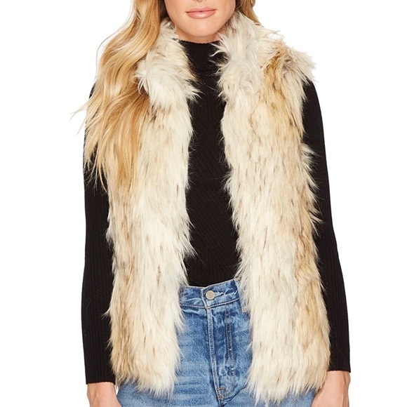 BB Dakota Faux Fur Vest - Picture 1 of 10